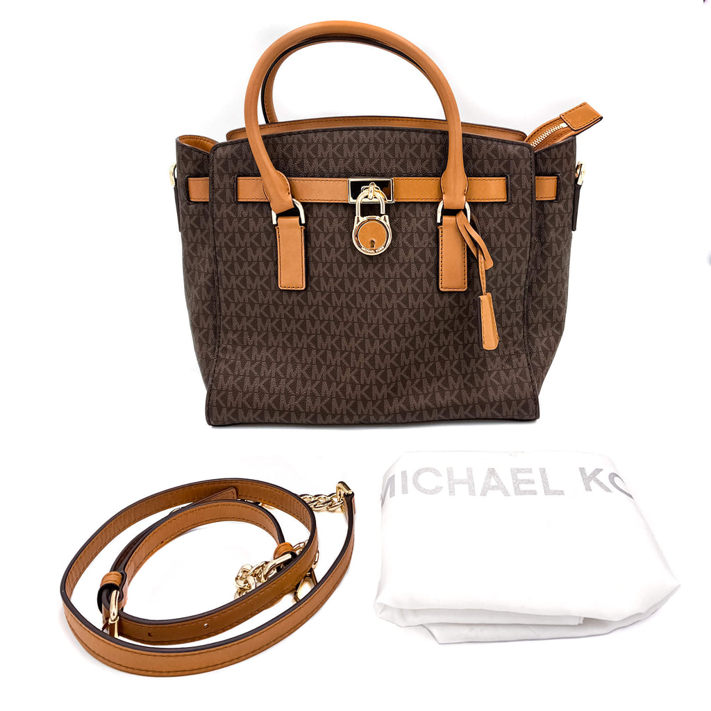 Hamilton Monogram Canva Brown
