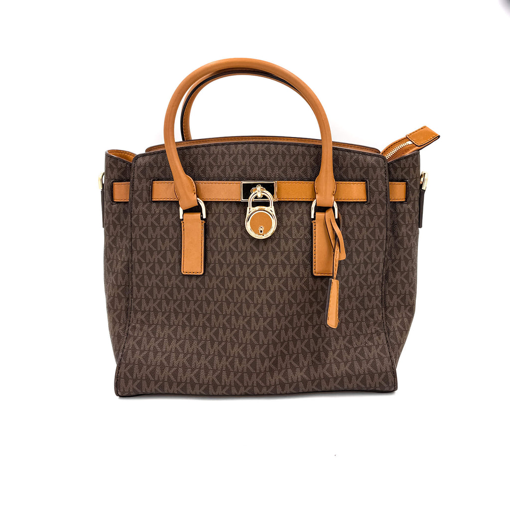 Hamilton Monogram Canva Brown