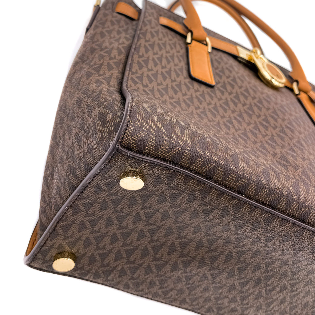 Hamilton Monogram Canva Brown