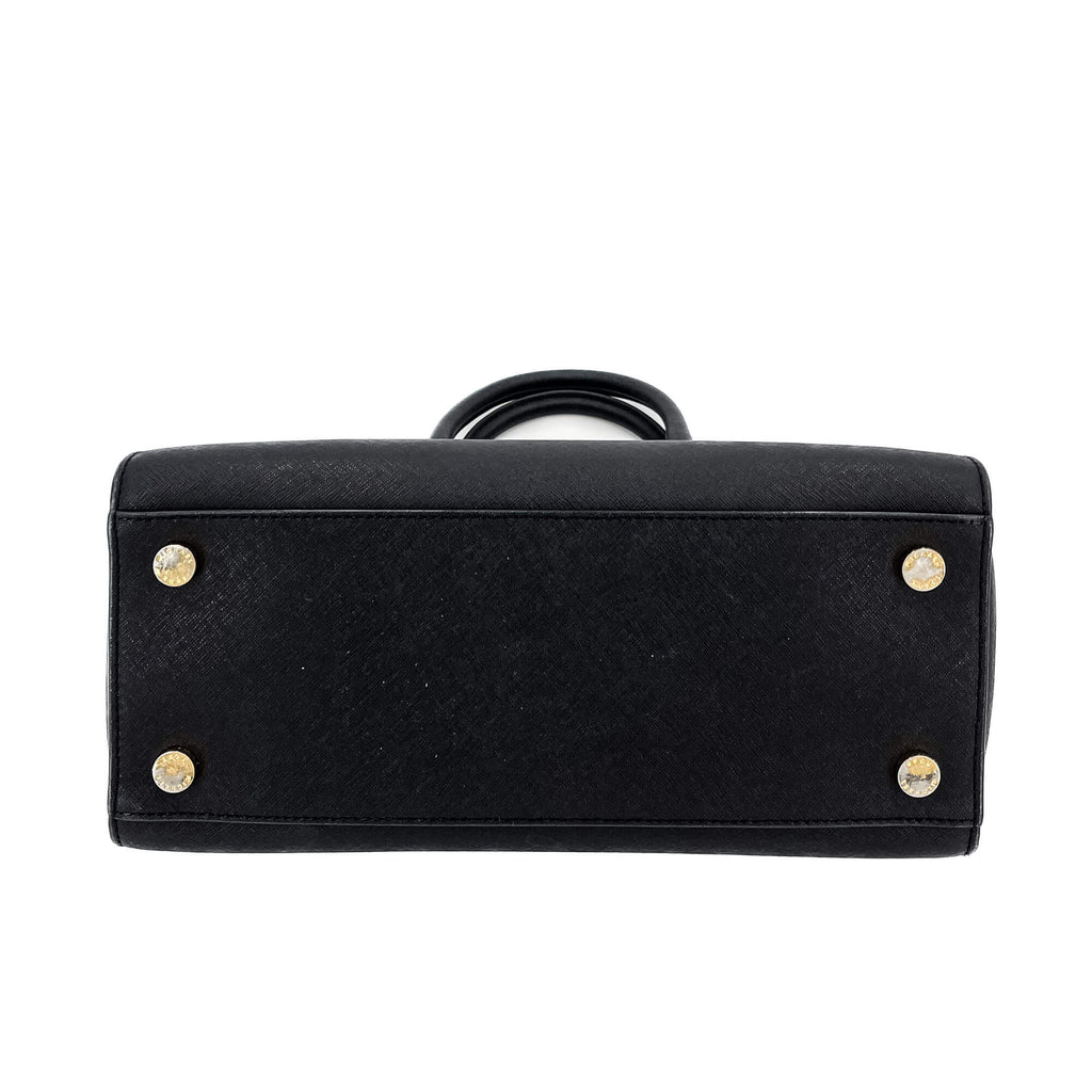 Selma Large Saffiano Leather Black