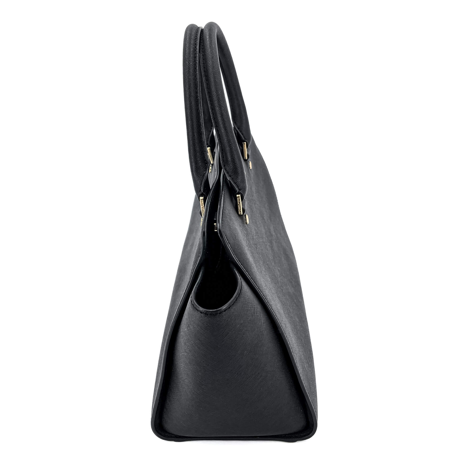 Selma Large Saffiano Leather Black