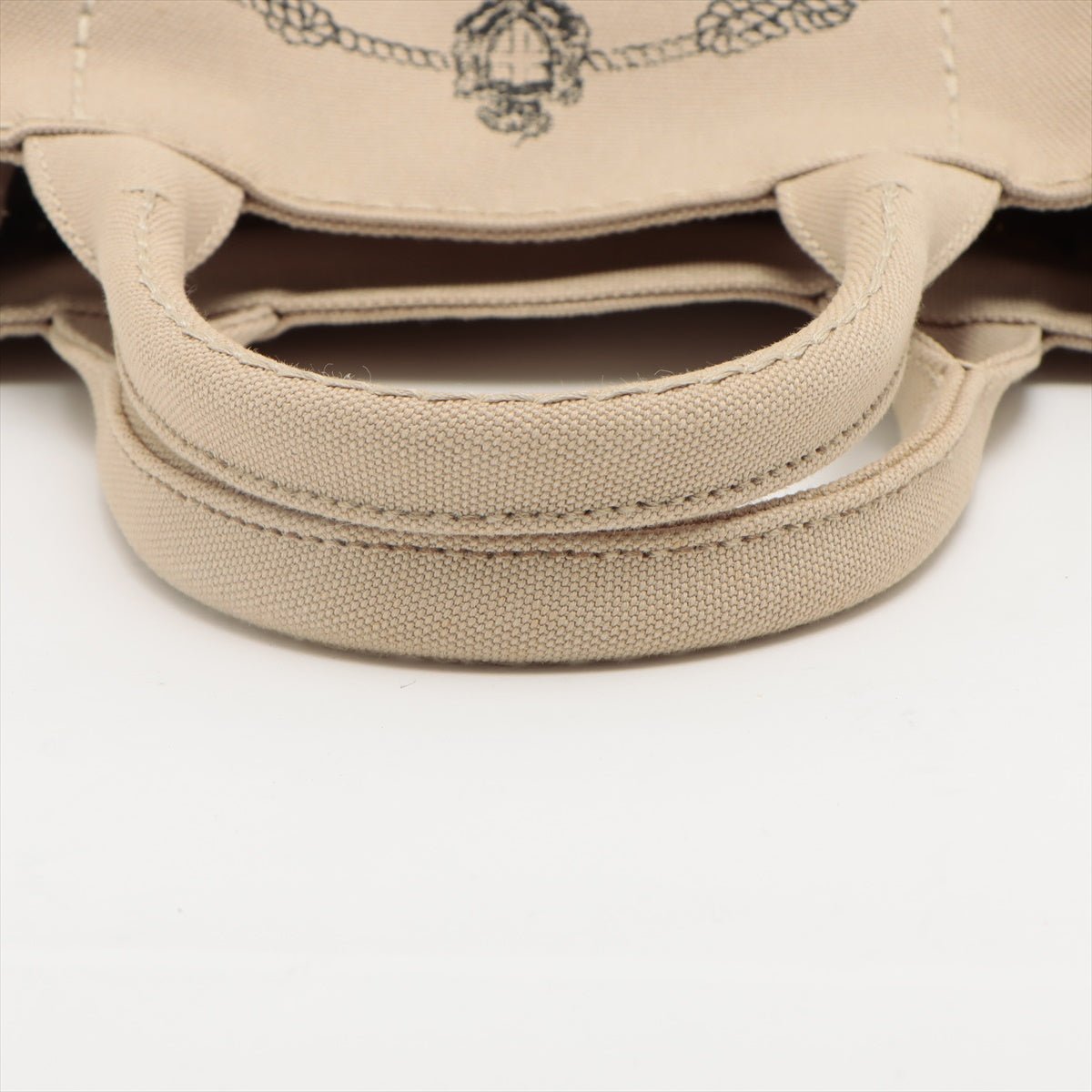 2-Way Canvas Tote Bag Beige