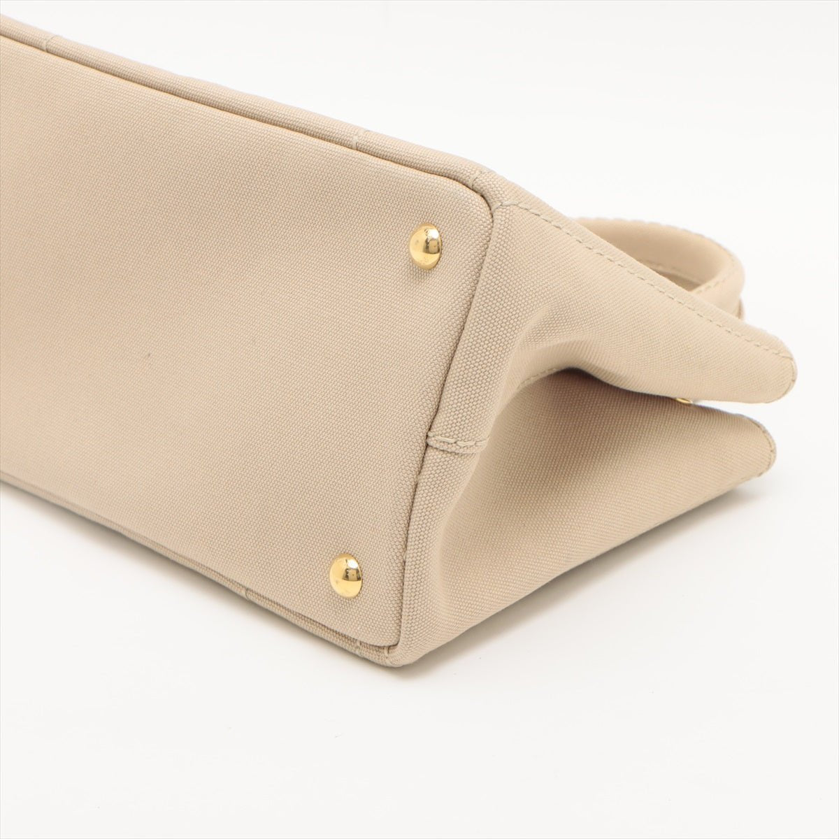 2-Way Canvas Tote Bag Beige