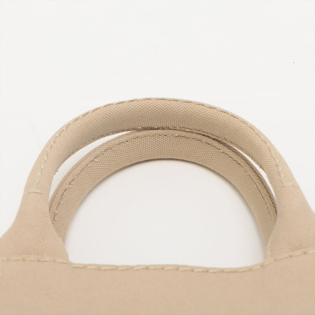 2-Way Canvas Tote Bag Beige