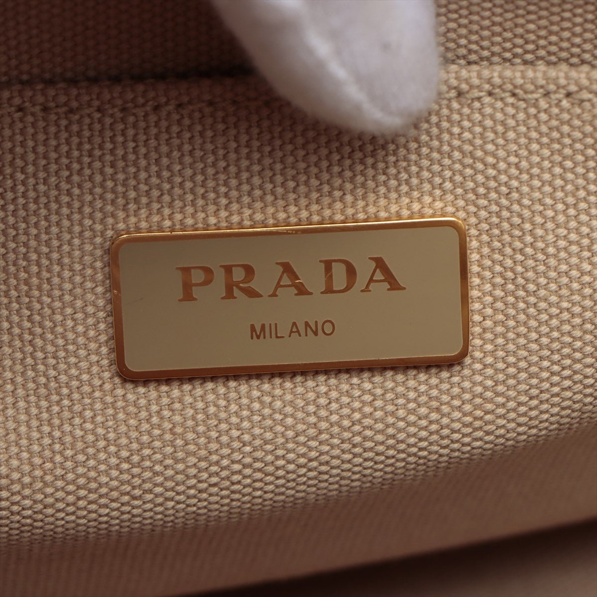 2-Way Canvas Tote Bag Beige