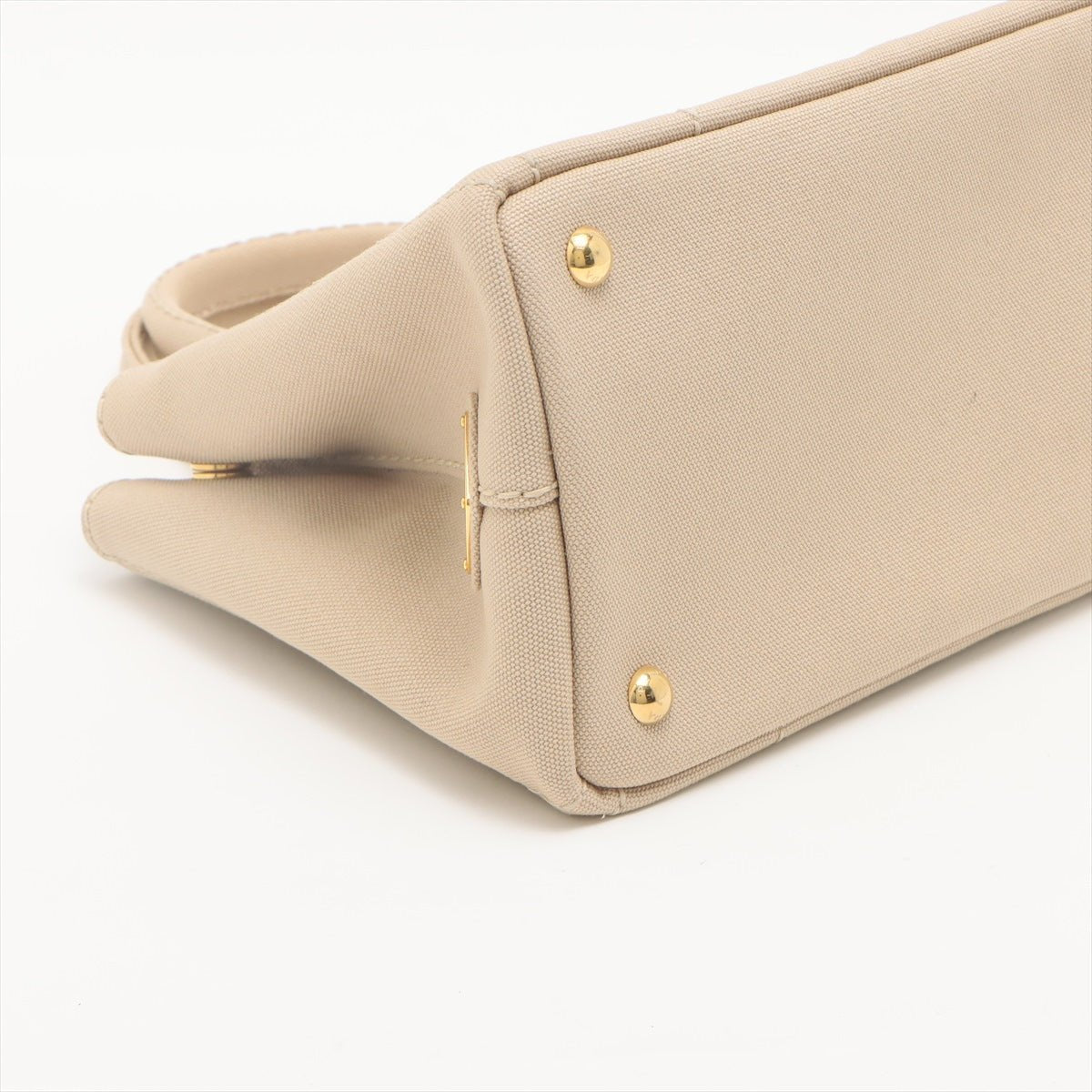 2-Way Canvas Tote Bag Beige