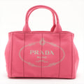 2-Way Canvas Tote Bag Pink