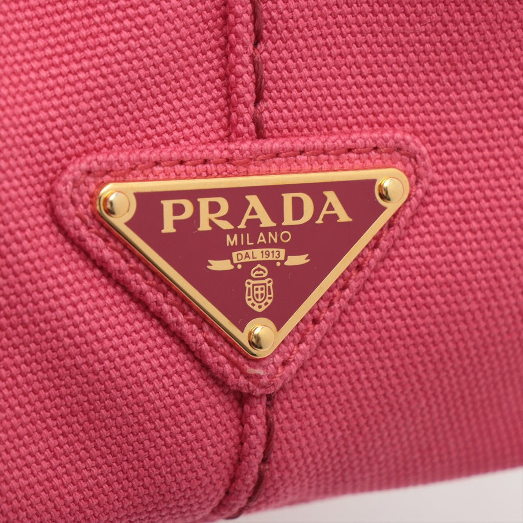 2-Way Canvas Tote Bag Pink