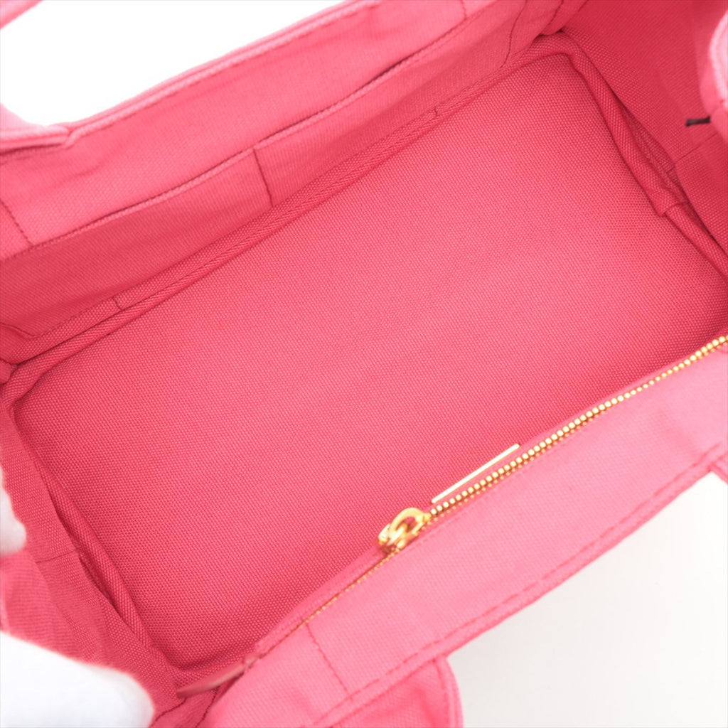 2-Way Canvas Tote Bag Pink
