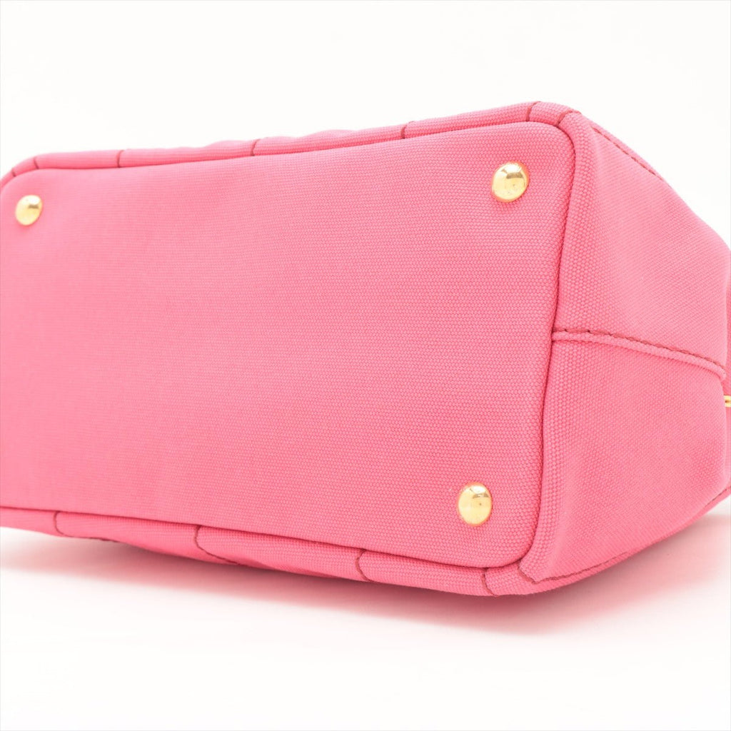 2-Way Canvas Tote Bag Pink