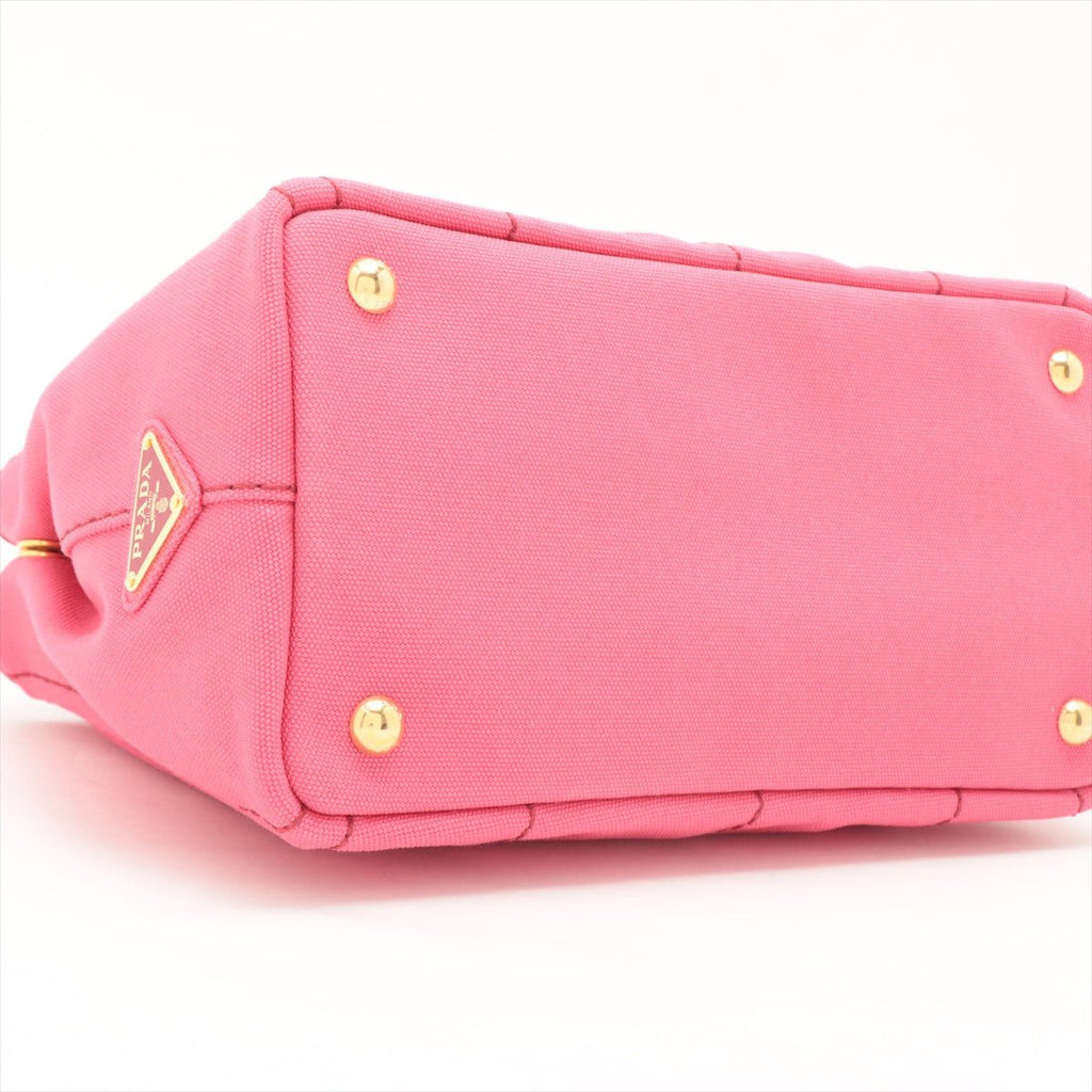 2-Way Canvas Tote Bag Pink