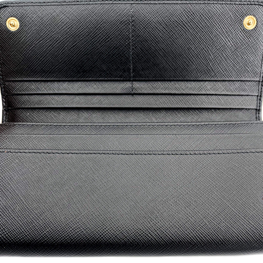 Black Saffiano Wallet Large