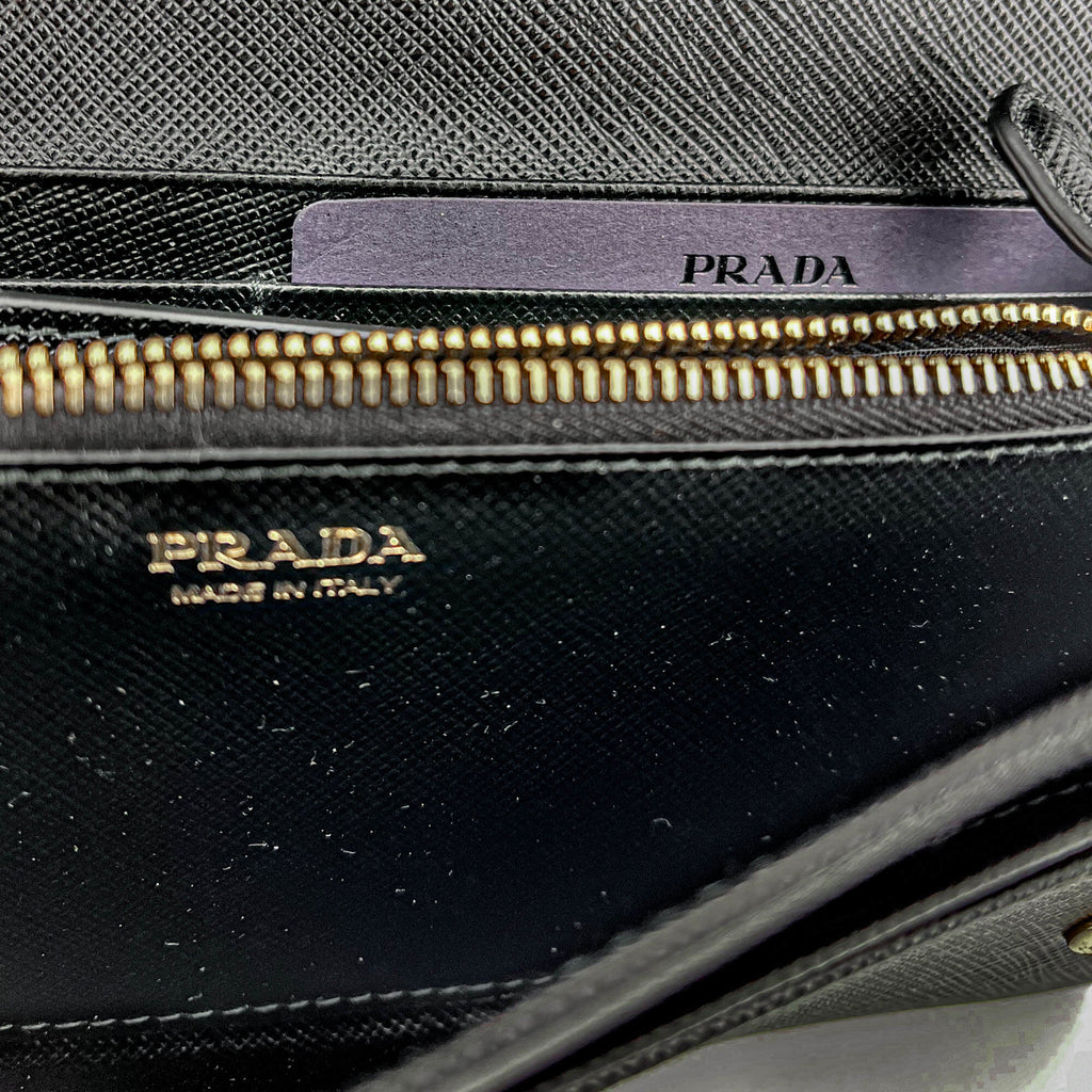 Black Saffiano Wallet Large