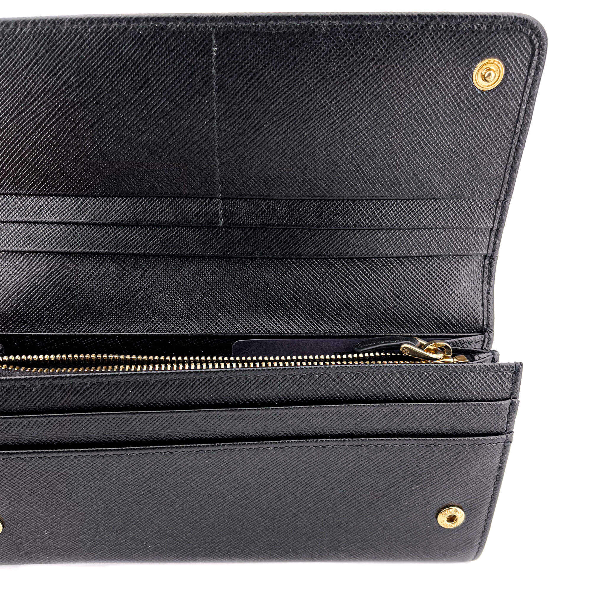 Black Saffiano Wallet Large