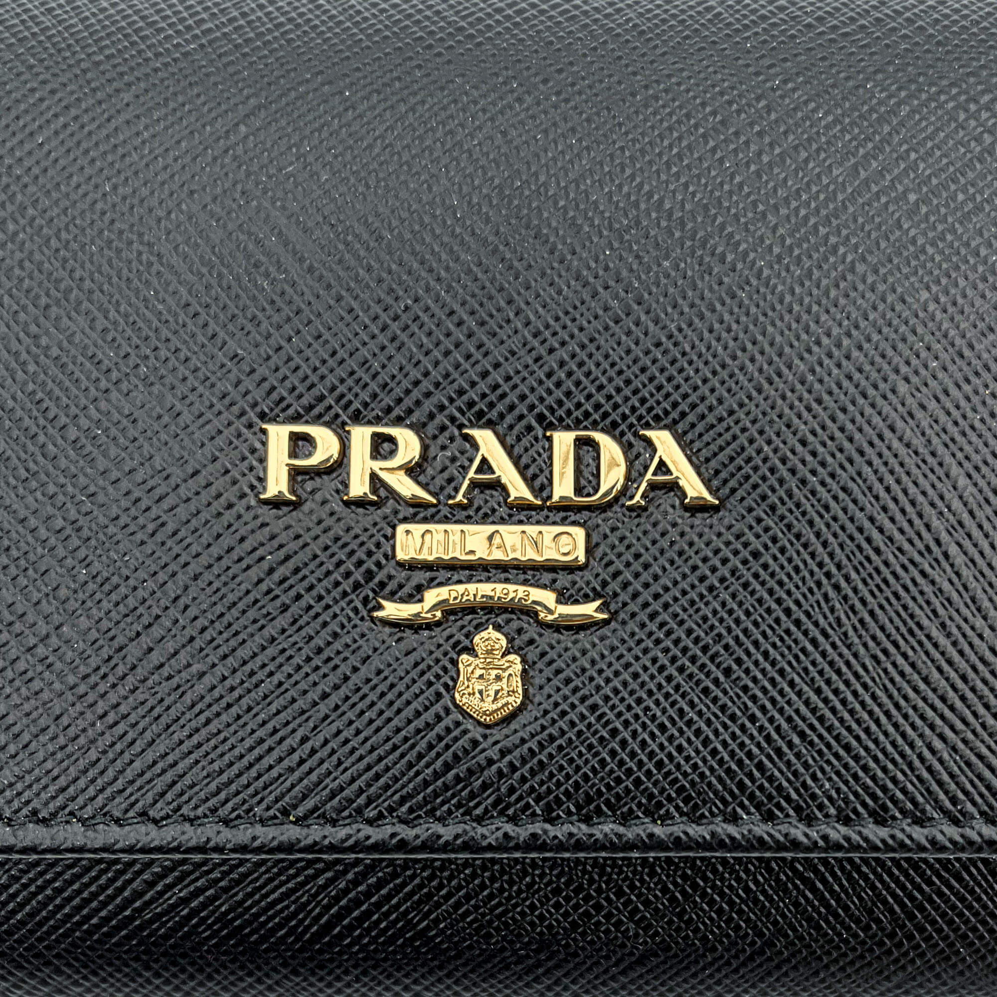 Black Saffiano Wallet Large