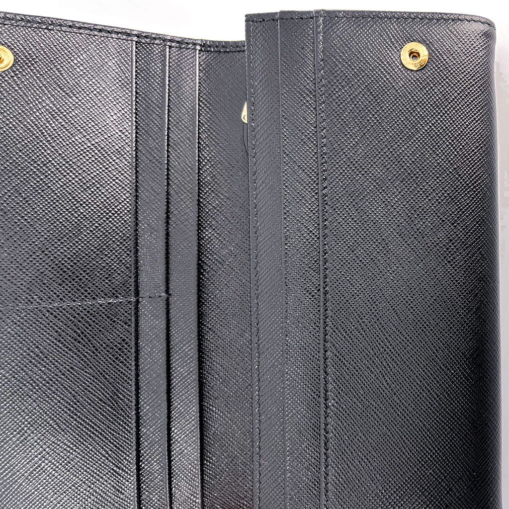 Black Saffiano Wallet Large