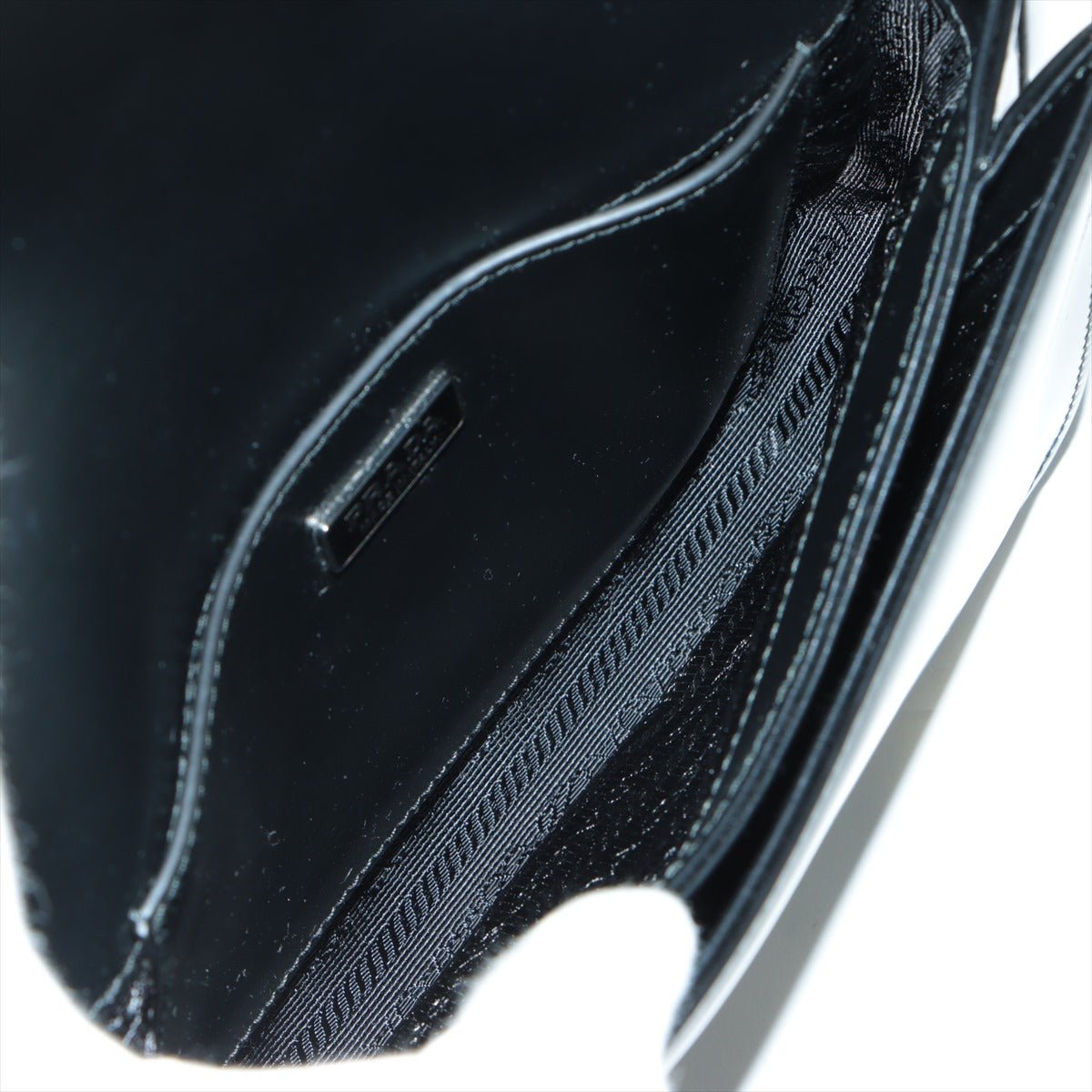Brushed Leather Black Shoulder Bag