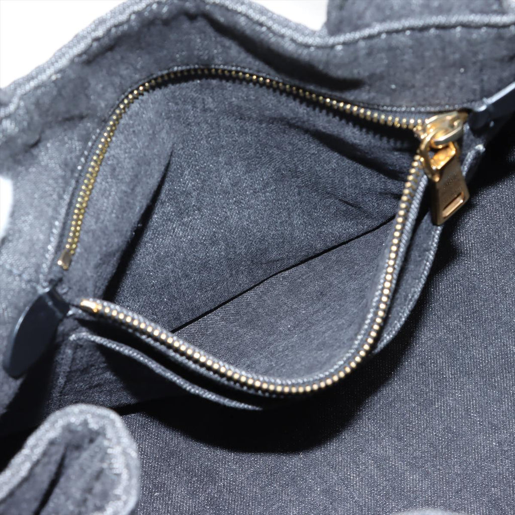 Canapa Denim 2way handbag Black