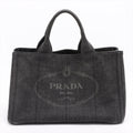 Canapa Denim 2way handbag Black