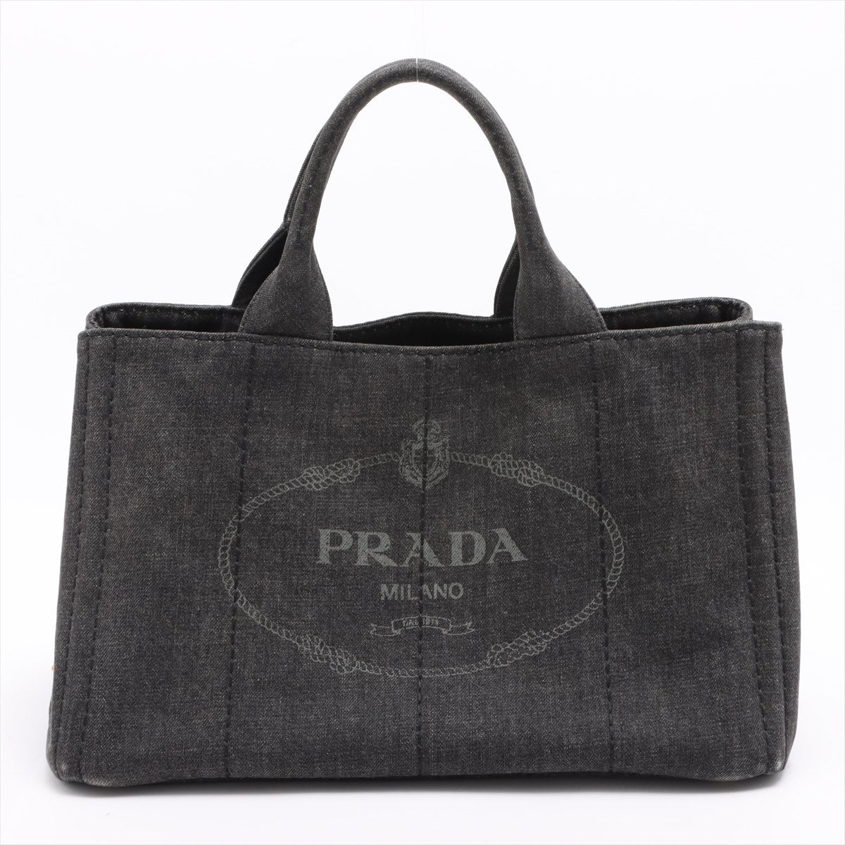Canapa Denim 2way handbag Black