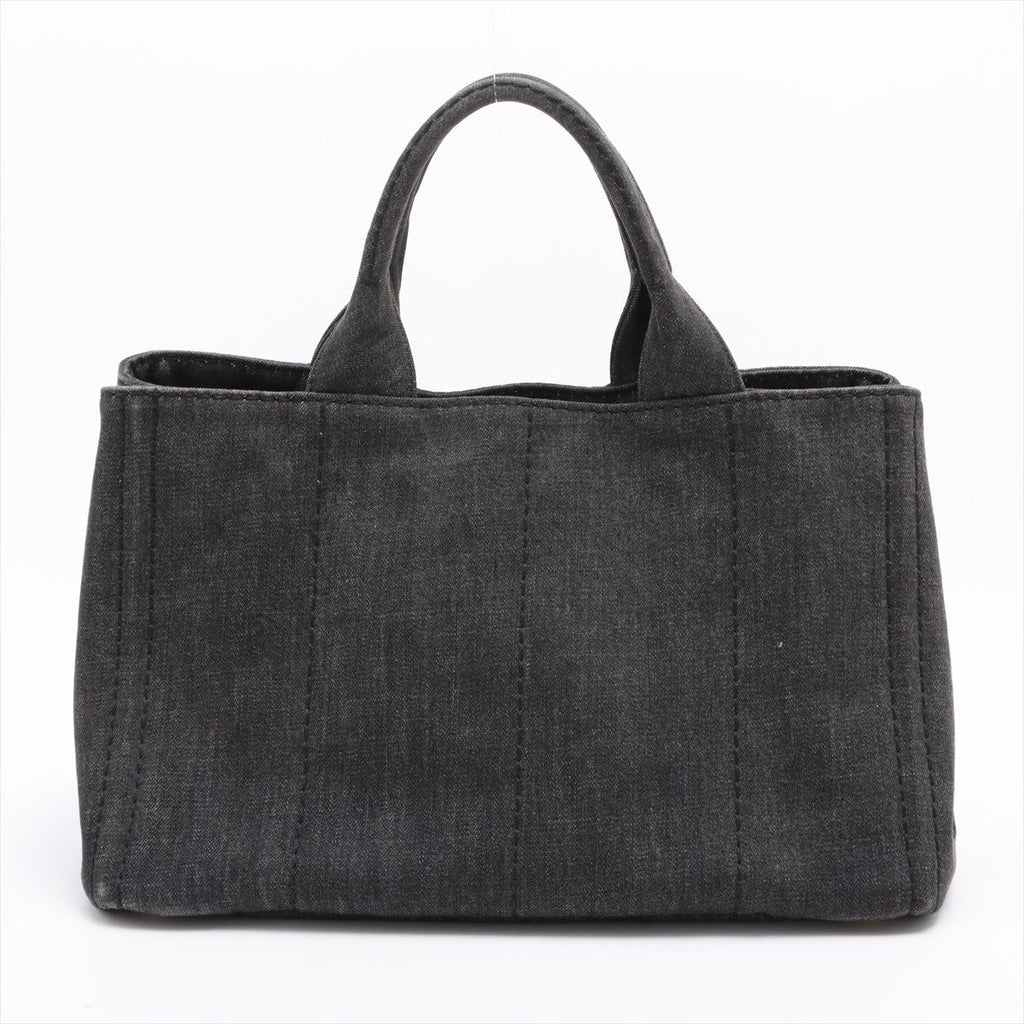 Canapa Denim 2way handbag Black