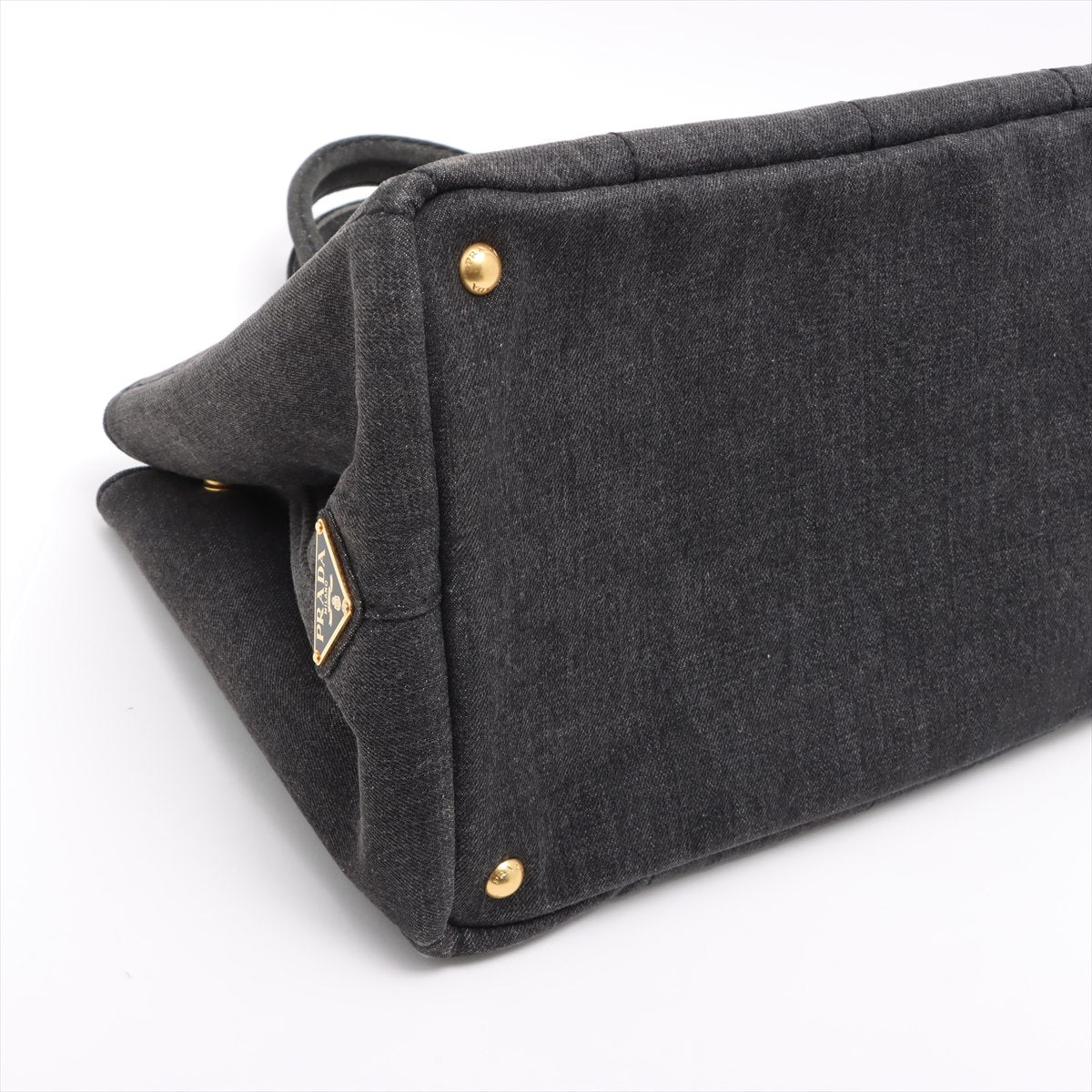 Canapa Denim 2way handbag Black