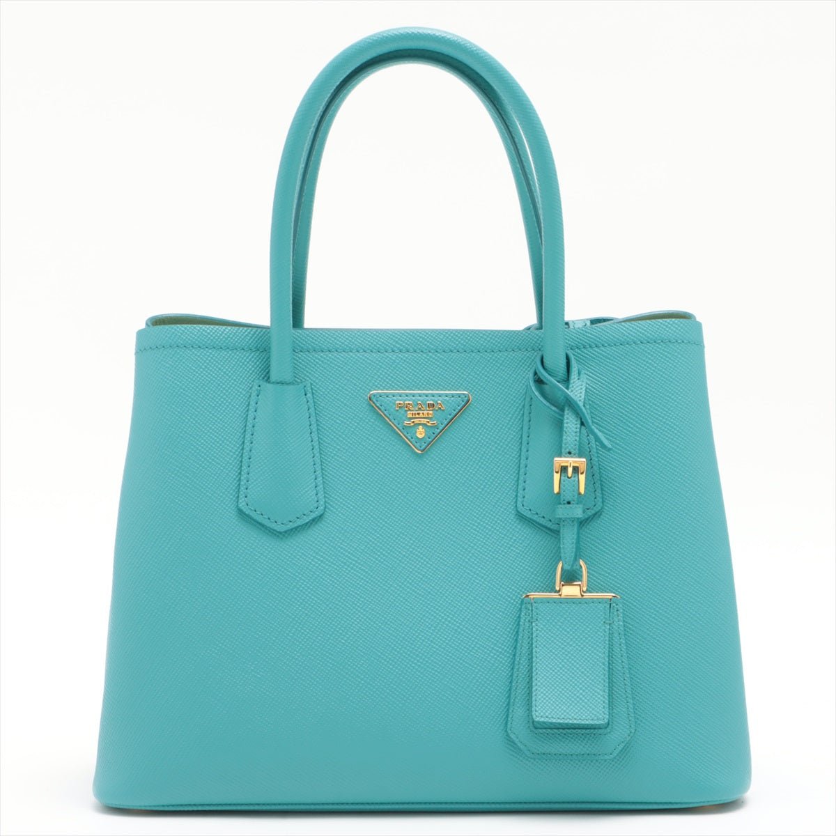 Double Saffiano Cuir Tuquoise 2-way