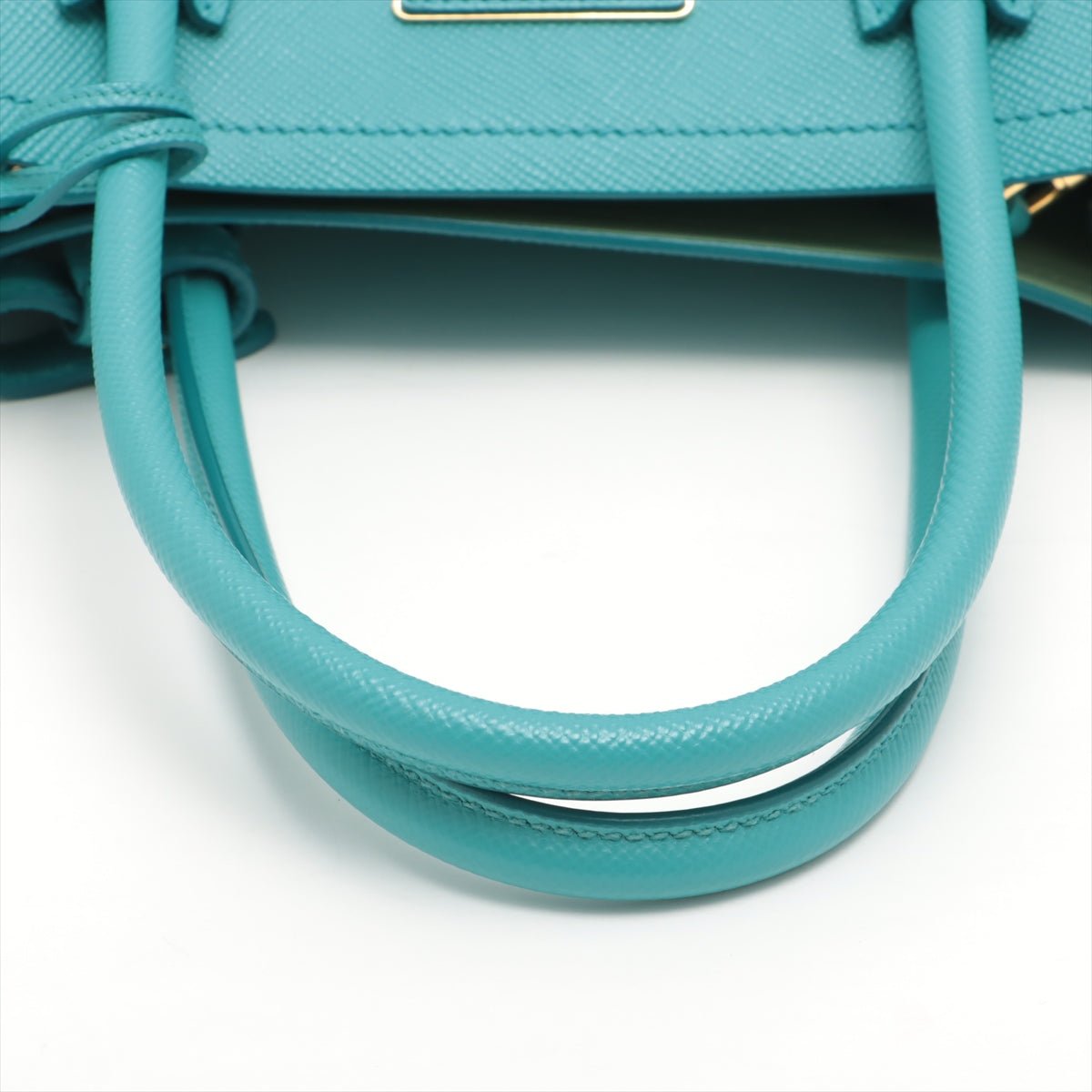 Double Saffiano Cuir Tuquoise 2-way