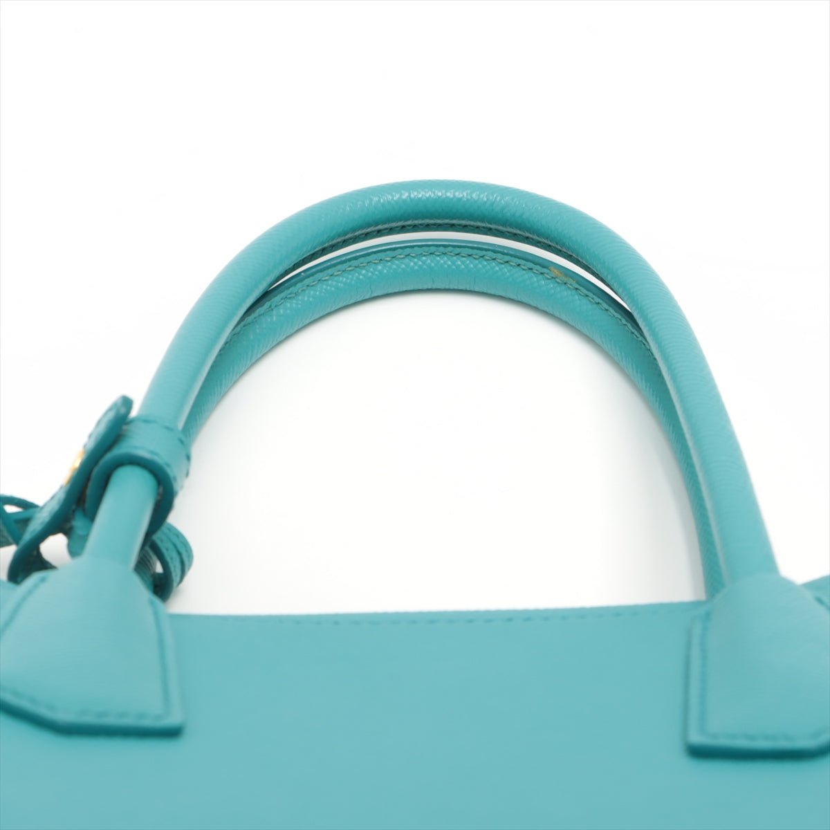 Double Saffiano Cuir Tuquoise 2-way