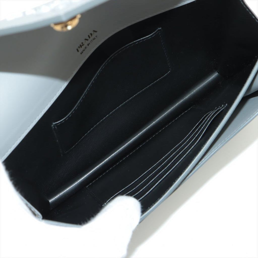 Envelope City Shoulder bag Grey Saffiano leather
