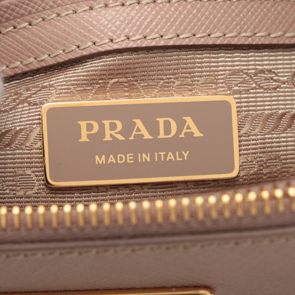Galleria in Saffiano Leather 2way handbag Cipria
