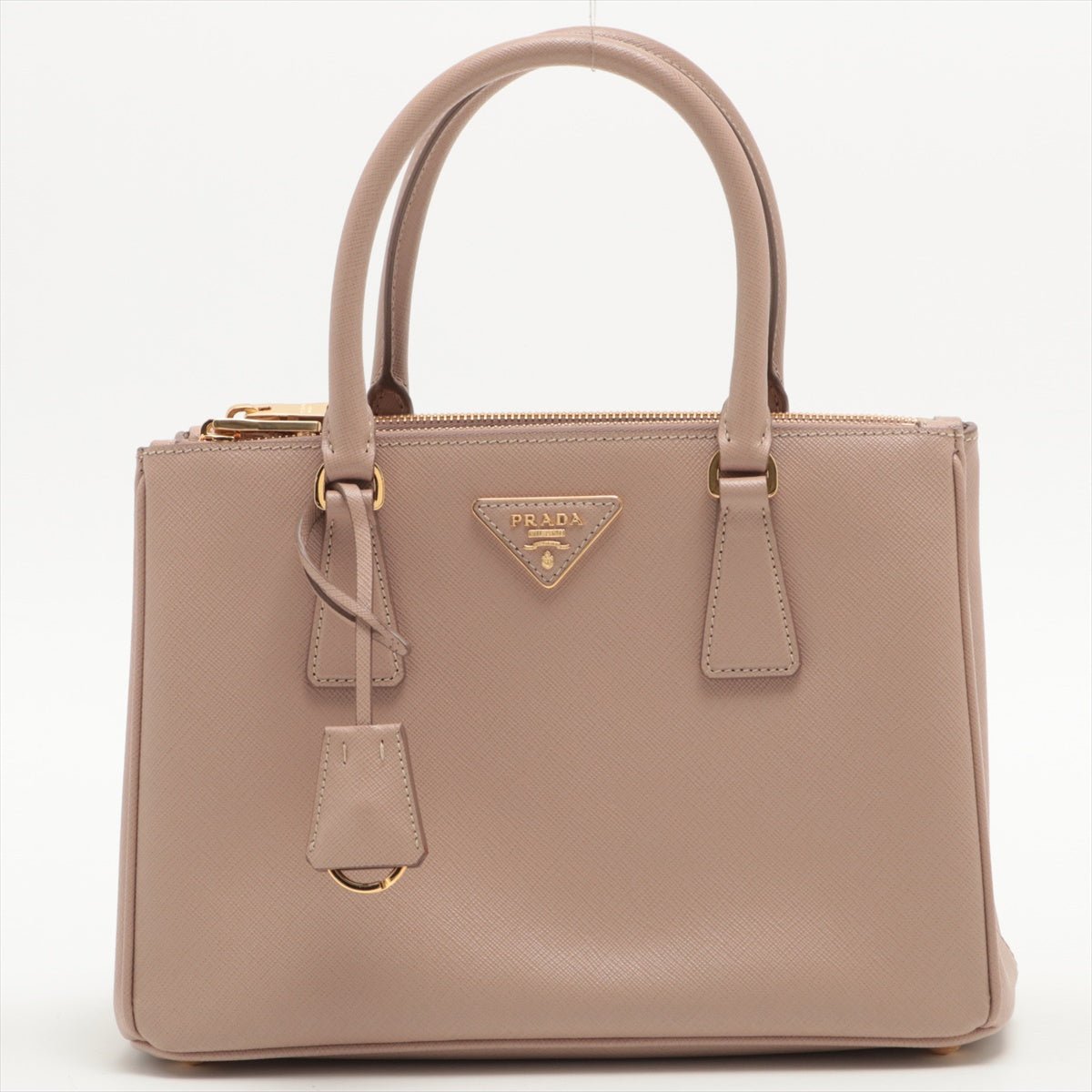 Galleria in Saffiano Leather 2way handbag Cipria
