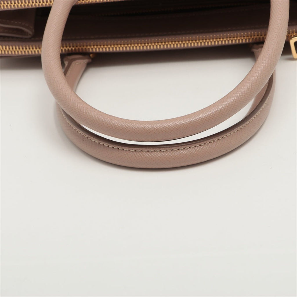 Galleria in Saffiano Leather 2way handbag Cipria
