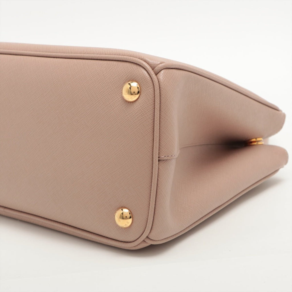 Galleria in Saffiano Leather 2way handbag Cipria
