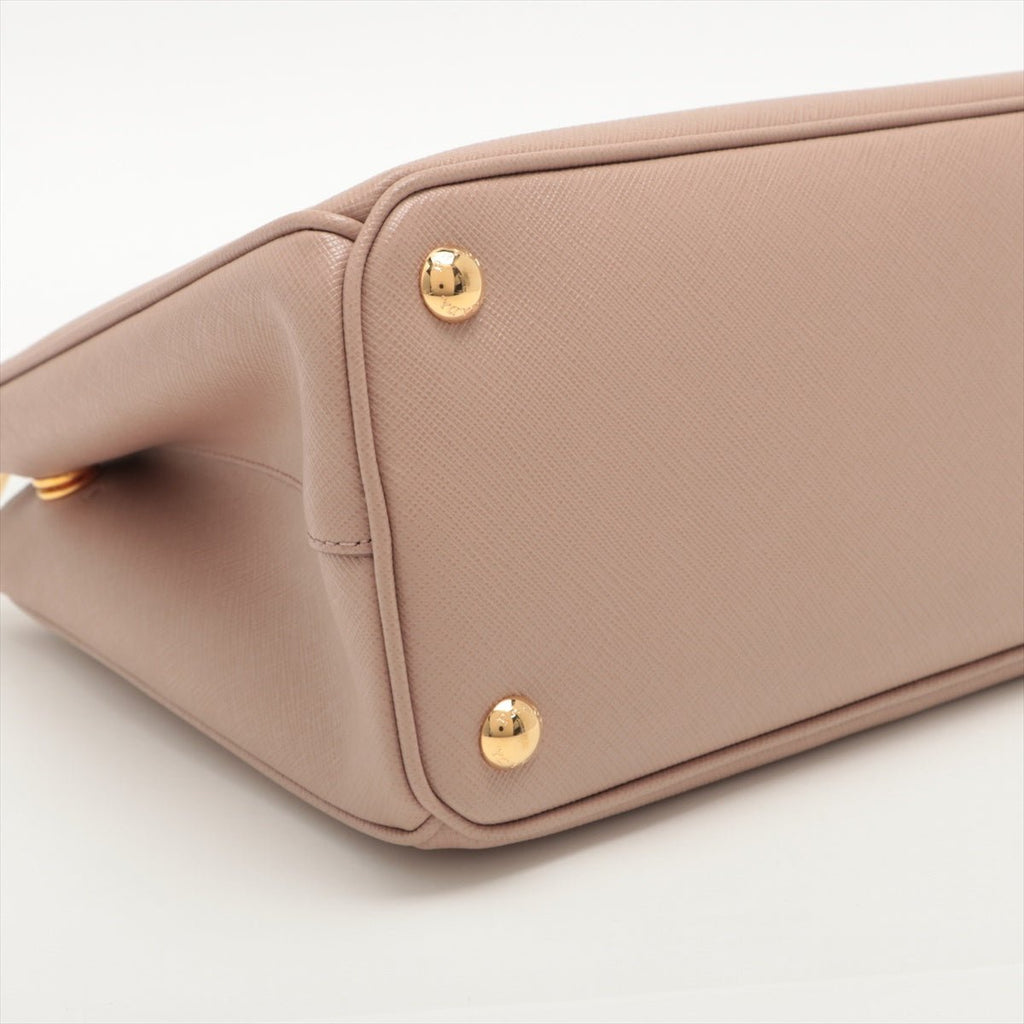 Galleria in Saffiano Leather 2way handbag Cipria