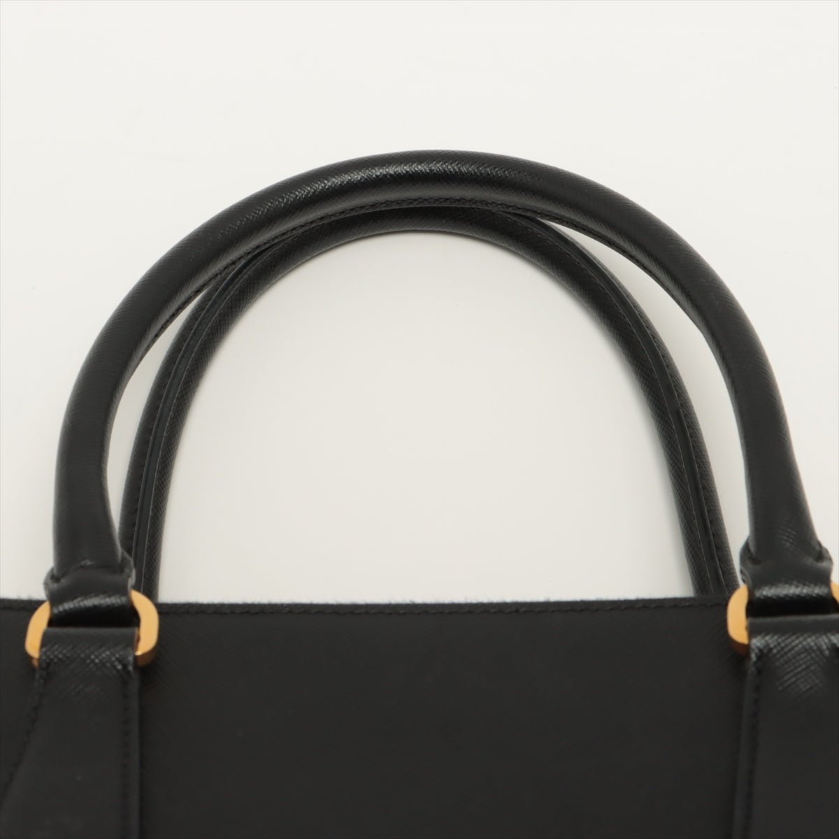 Galleria Large 2way Black Saffiano Leather