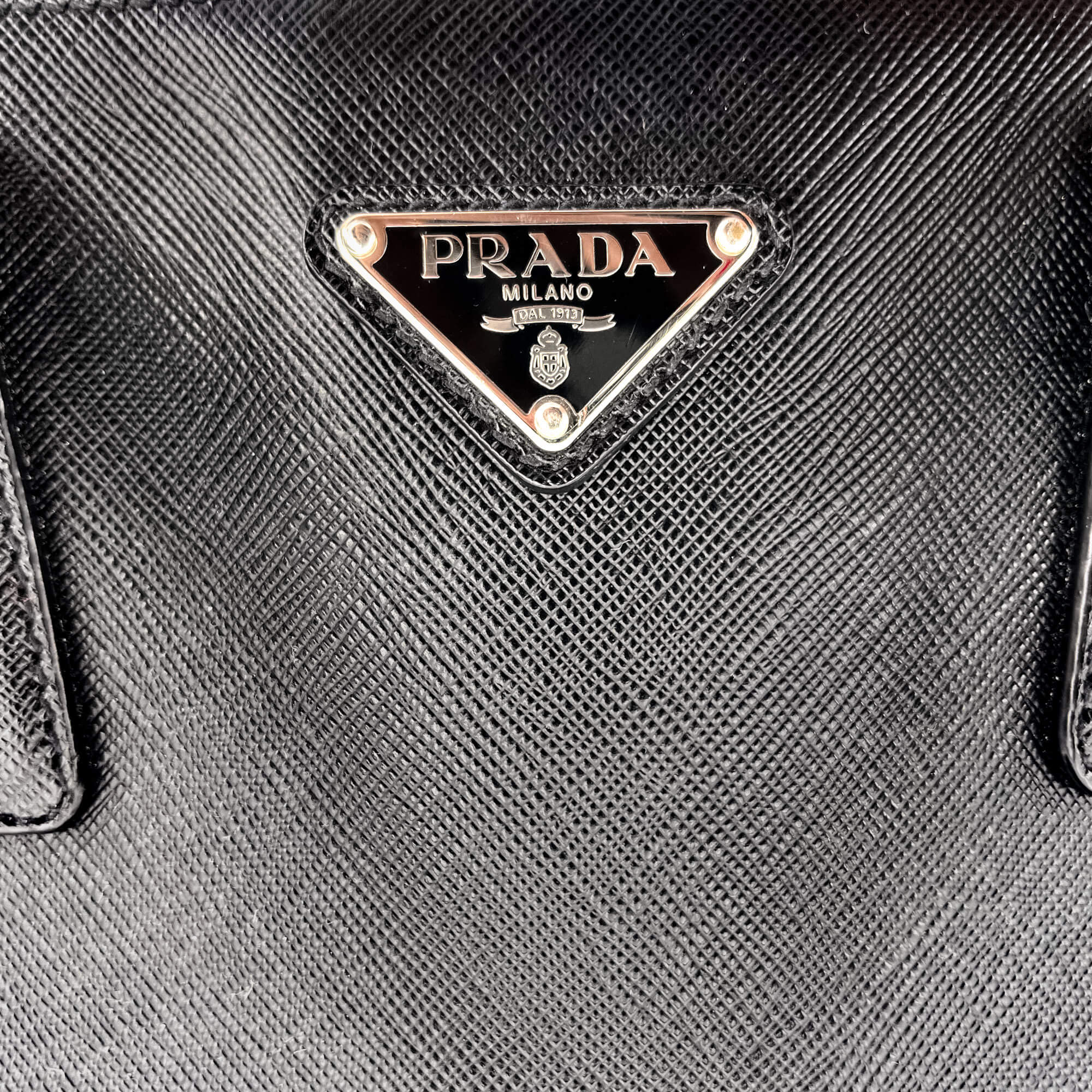 Galleria Large Leather Black Tote