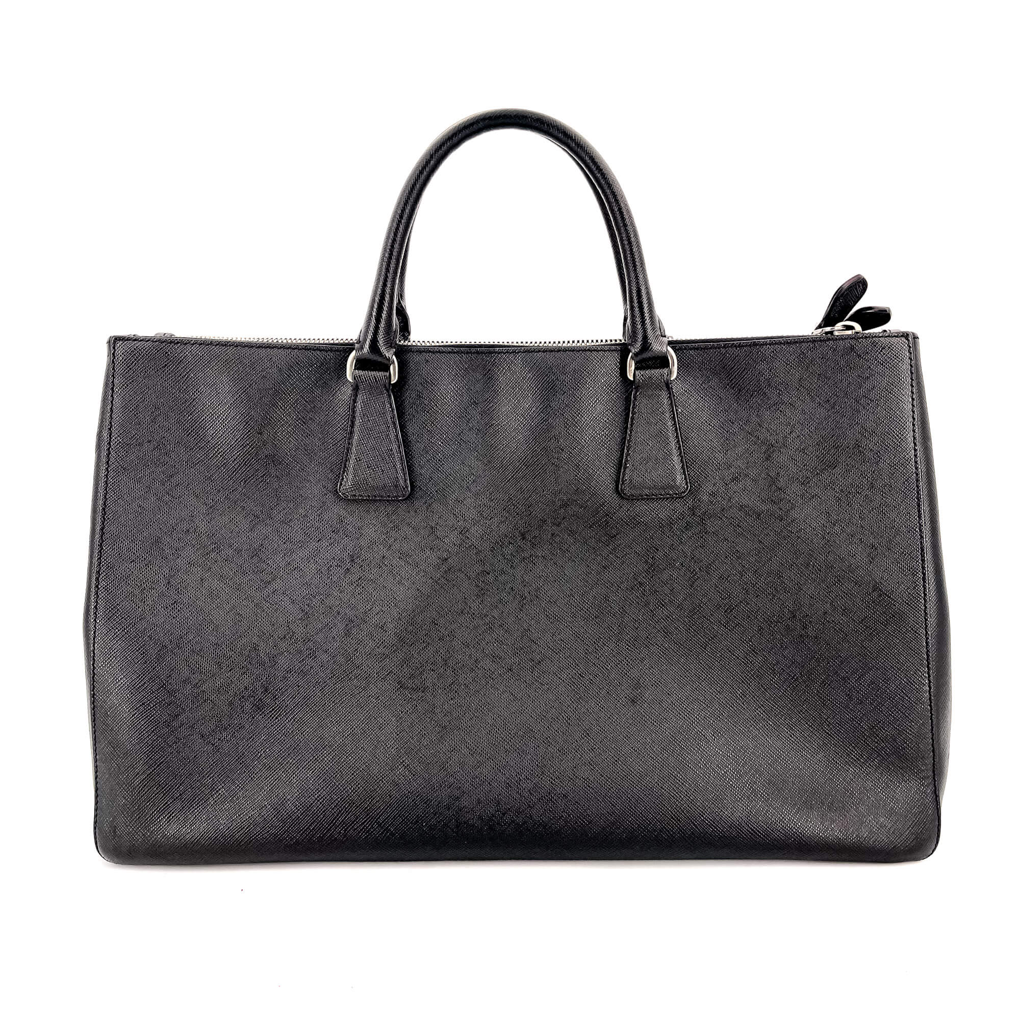 Galleria Large Leather Black Tote