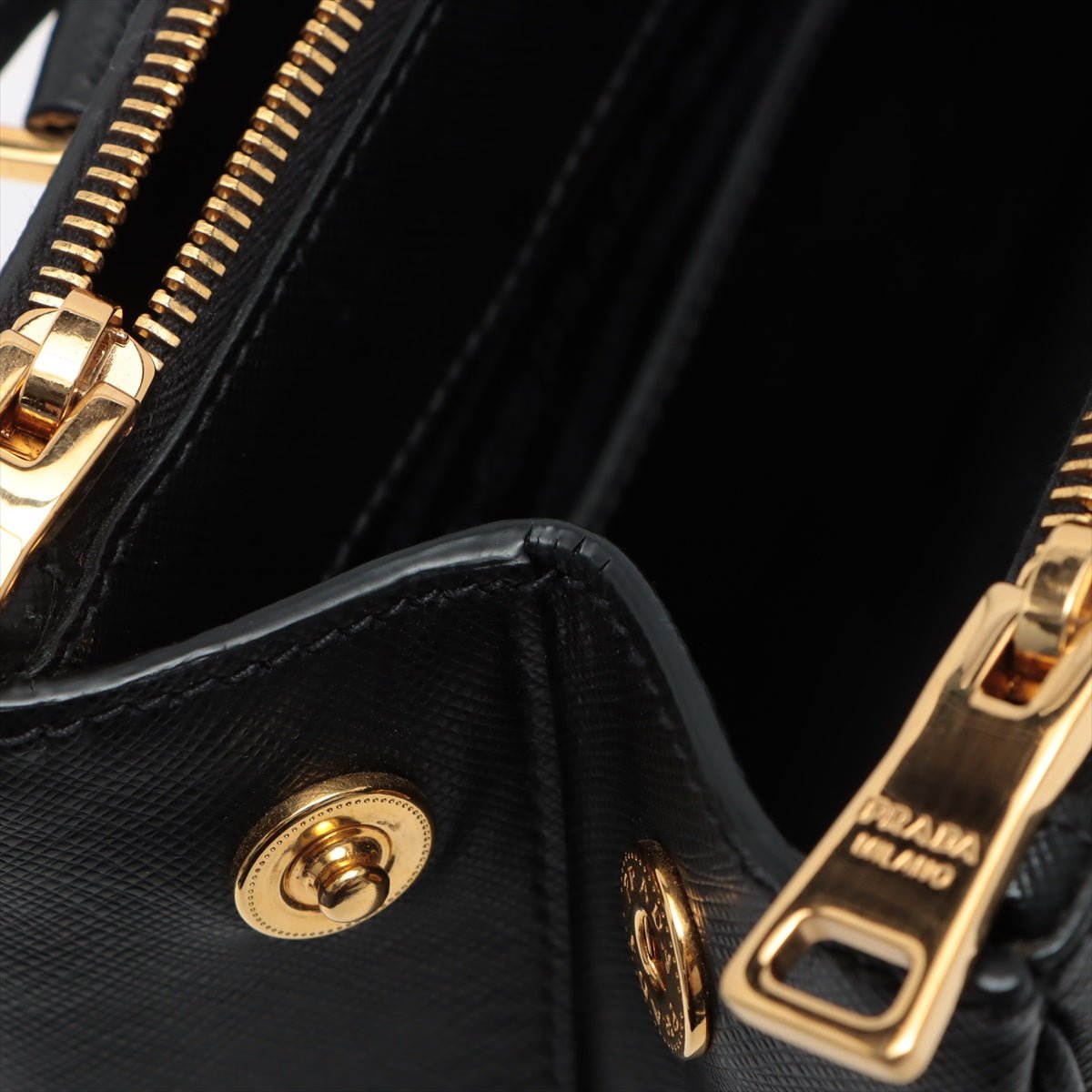 Galleria Medium 2way Black Saffiano Leather