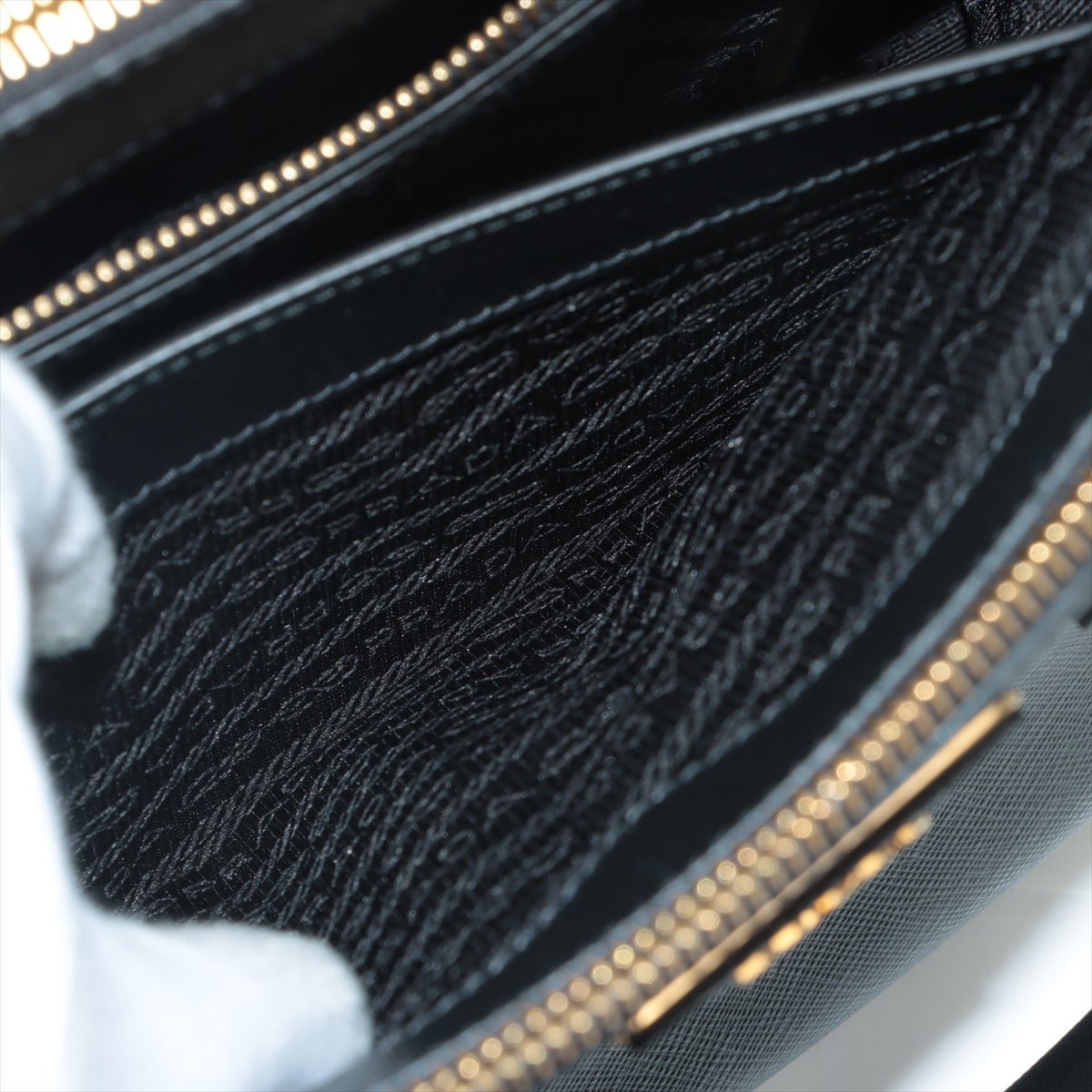 Galleria Medium 2way Black Saffiano Leather