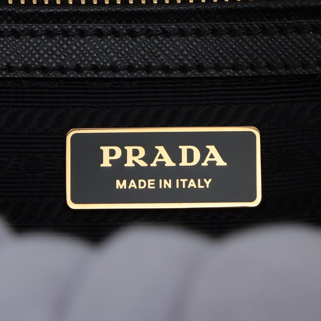 Galleria Medium 2way Black Saffiano Leather