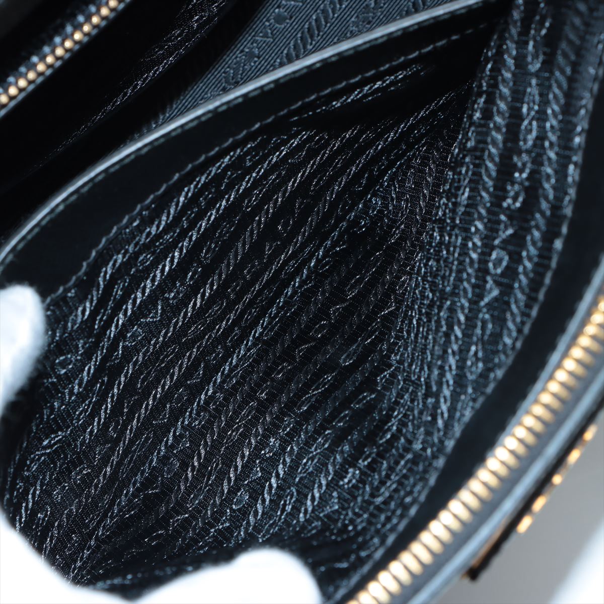 Galleria Medium 2way Black Saffiano Leather