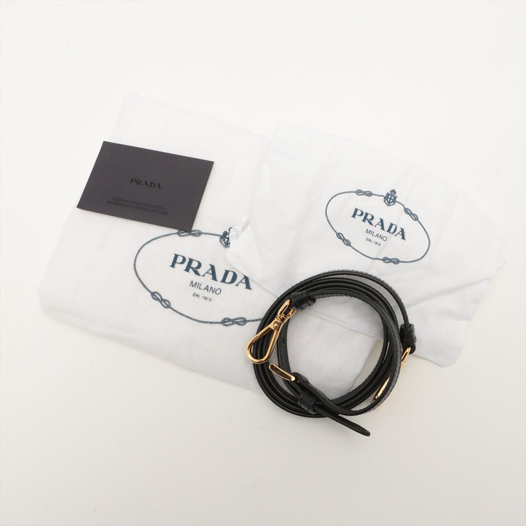 Galleria Medium 2way Black Saffiano Leather