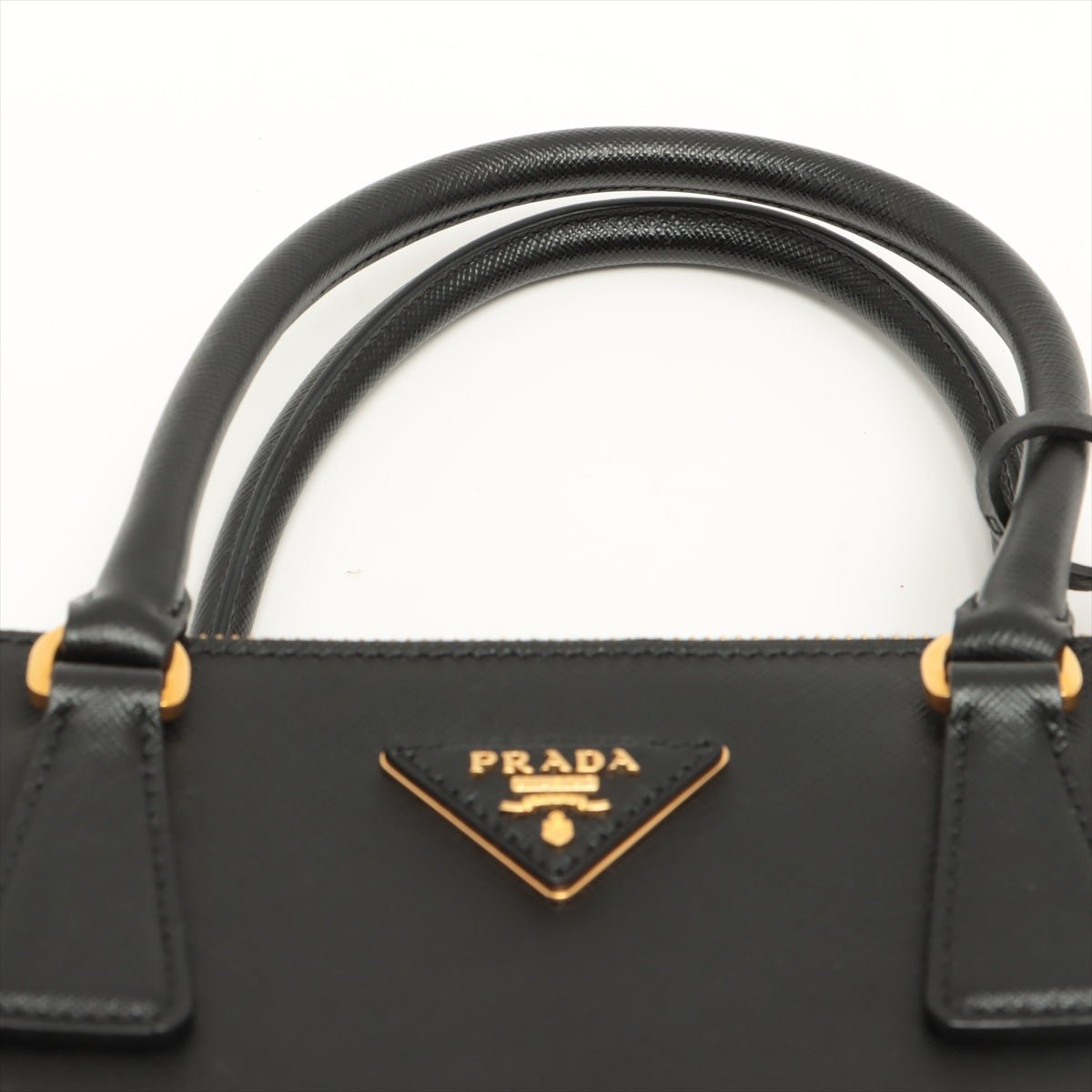 Galleria Medium 2way Black Saffiano Leather