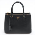 Galleria Medium 2way Black Saffiano Leather
