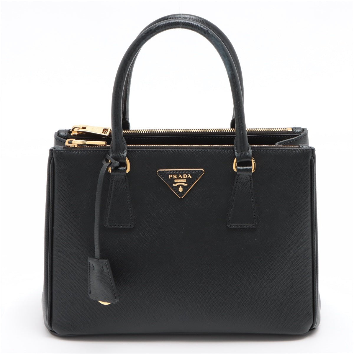 Galleria Medium 2way Black Saffiano Leather