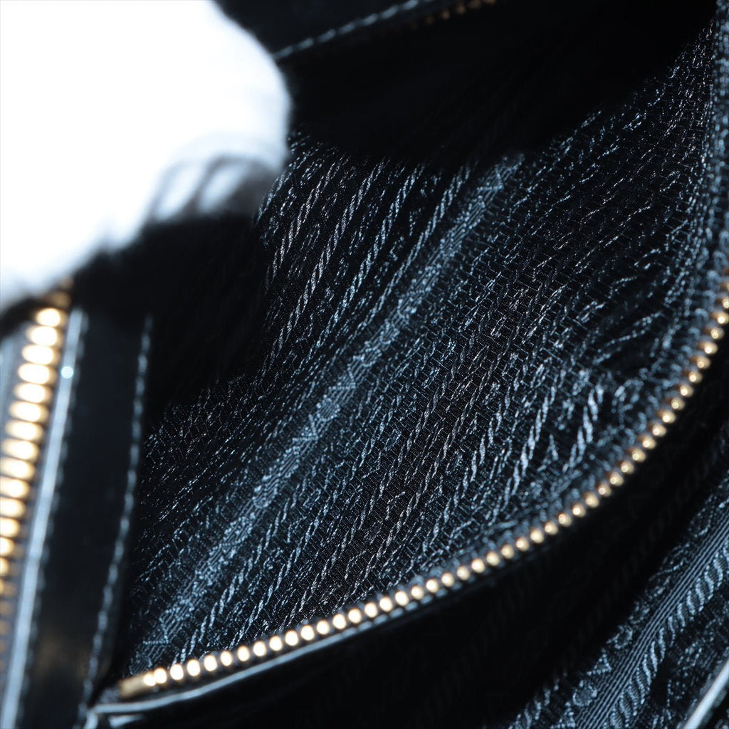 Galleria Medium 2way Black Saffiano Leather