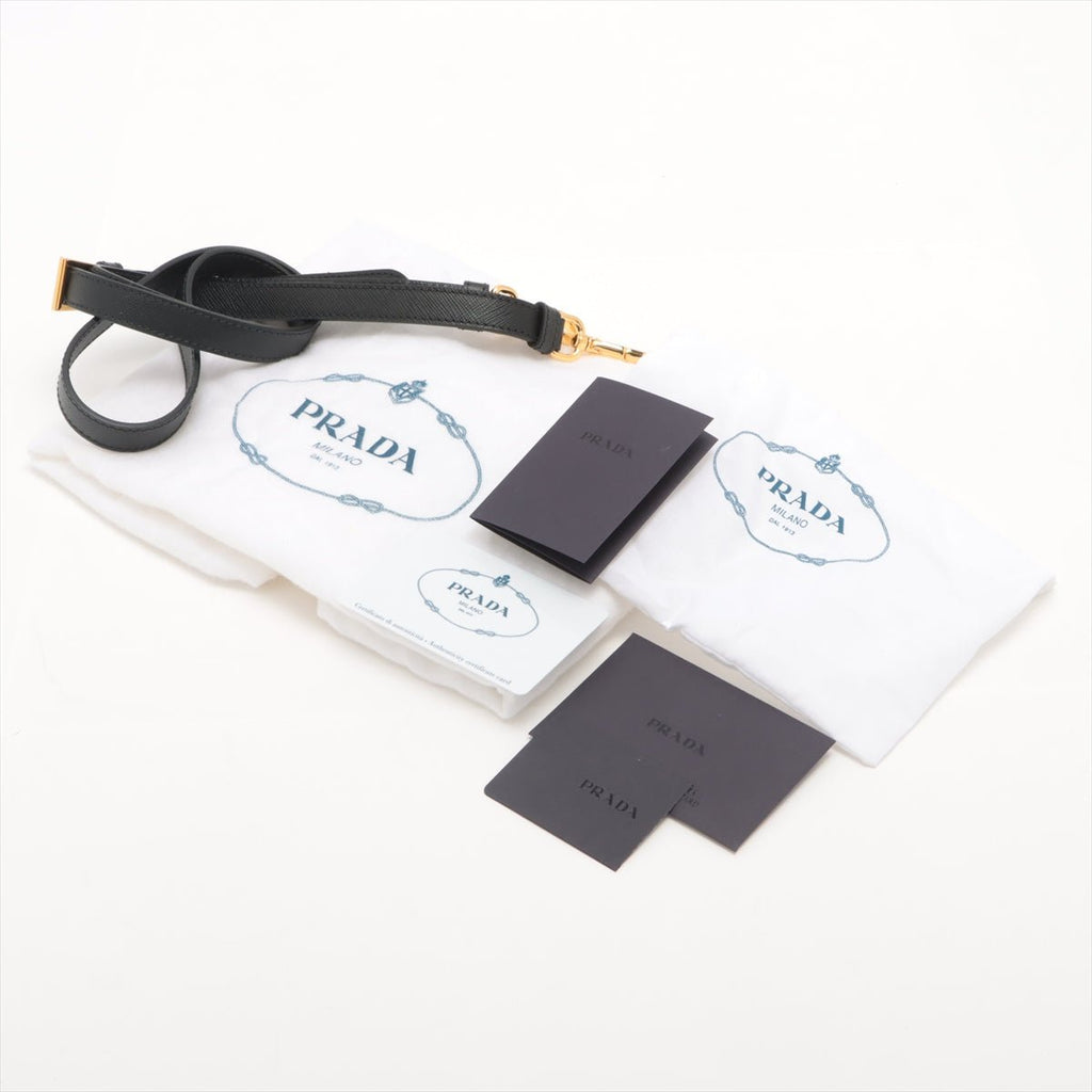 Galleria Medium 2way Black Saffiano Leather