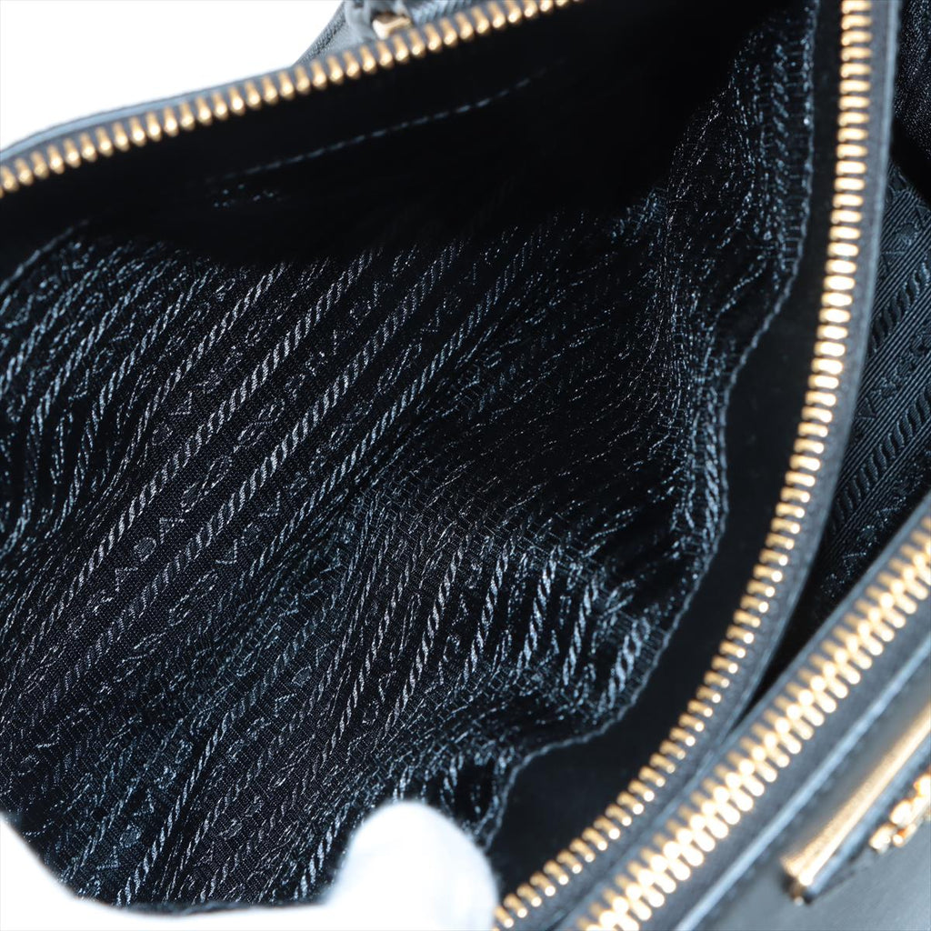 Galleria Medium 2way Black Saffiano Leather