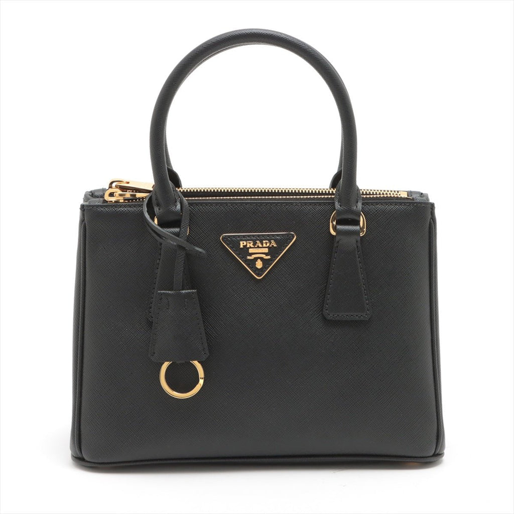 Galleria Small Saffiano Leather Black Bag